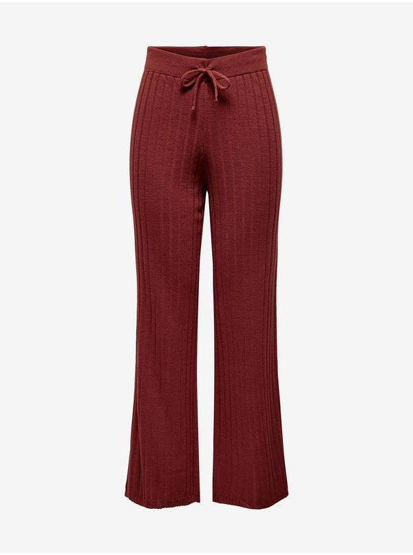 Only Red Wide Trousers ONLY Tessa - Women