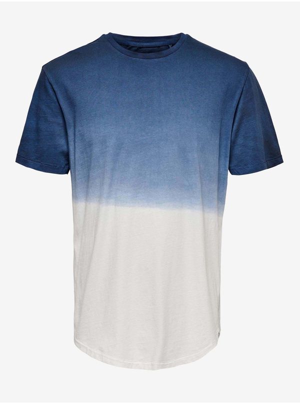 Only White and blue T-shirt ONLY & SONS Tyson - Men
