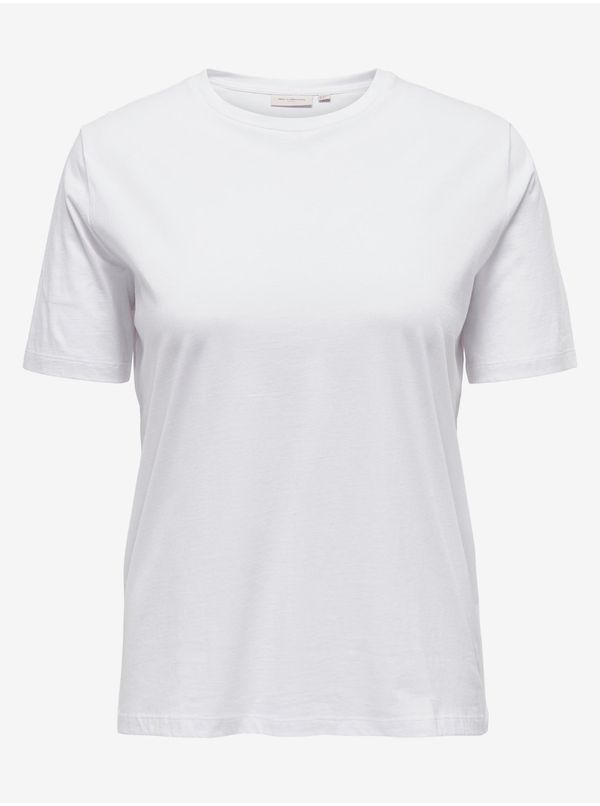 Only White women's basic T-shirt ONLY CARMAKOMA Only - Women