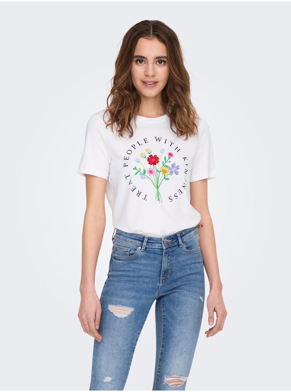 Only White Women's T-Shirt ONLY Emma - Women