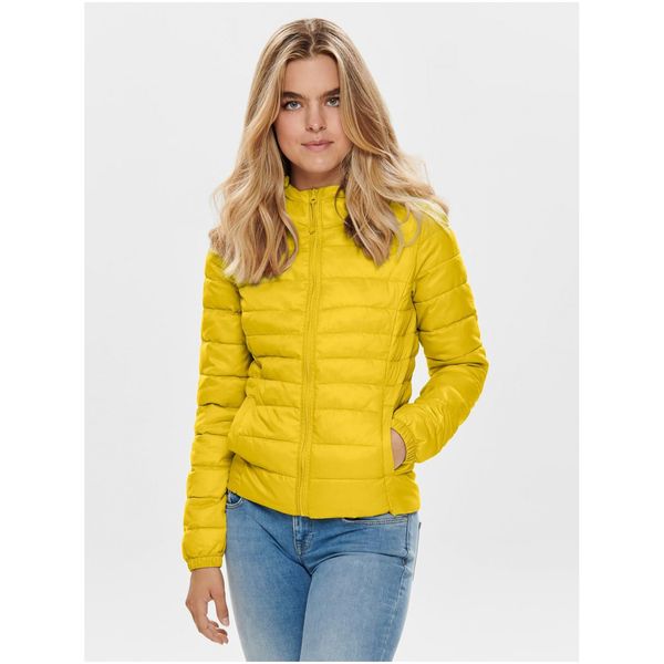 Only Yellow Women's Quilted Hooded Jacket ONLY Tahoe - Women