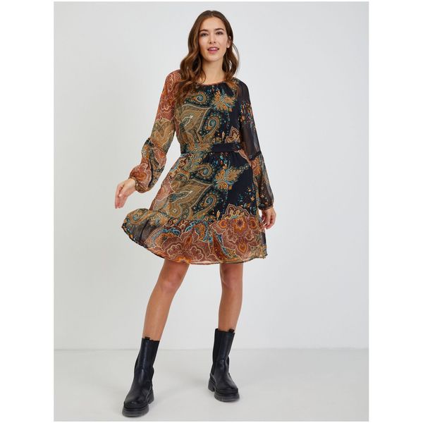 Orsay Black-brown women's patterned dress ORSAY - Women