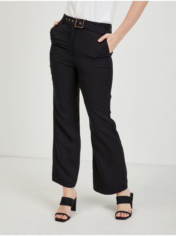 Orsay Black women's wide trousers with linen ORSAY - Ladies