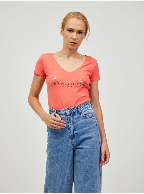 Orsay Coral T-shirt ORSAY - Women