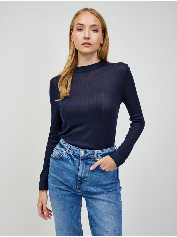 Orsay Dark blue basic long sleeve T-Shirt ORSAY - Women