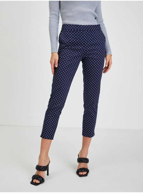 Orsay Dark blue polka dot shortened trousers ORSAY - Ladies