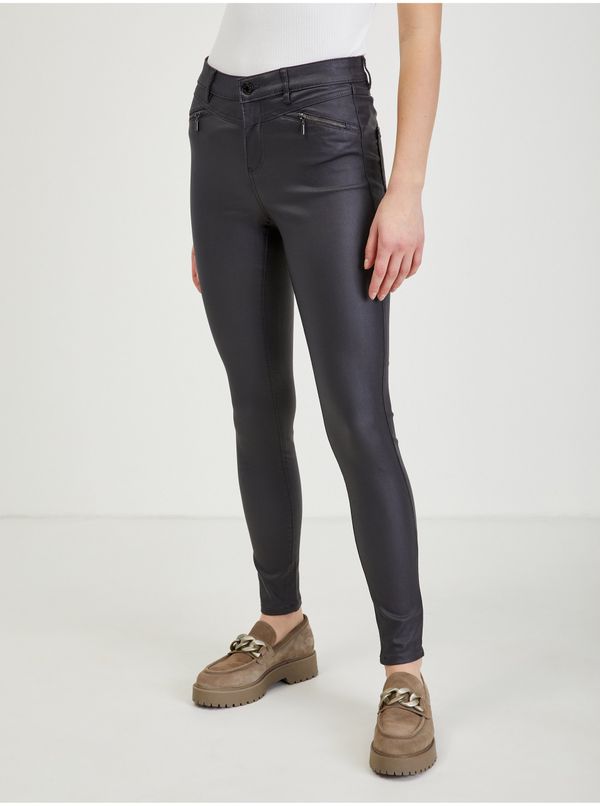 Orsay Dark gray women's leatherette pants ORSAY - Ladies