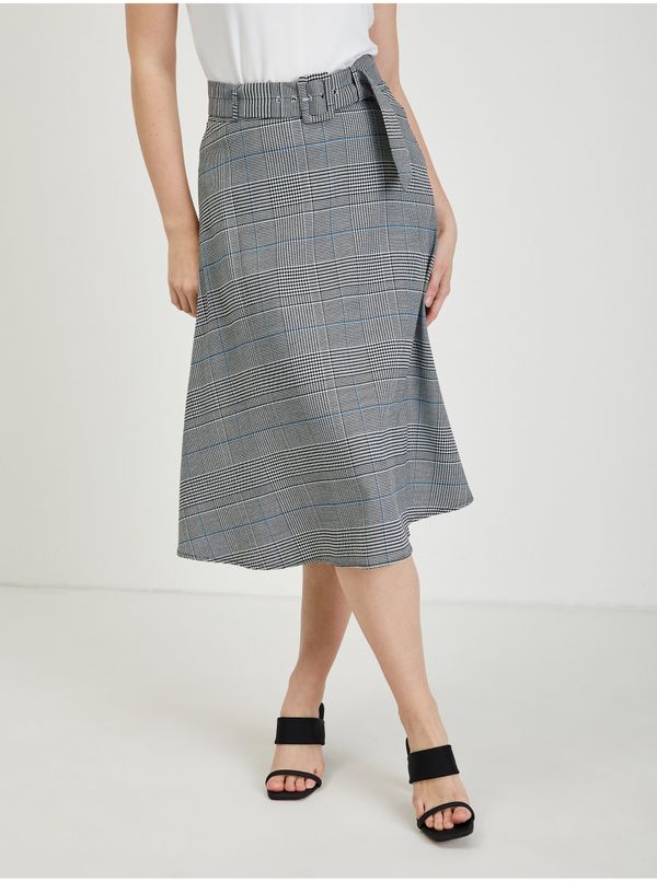 Orsay Grey checkered midi skirt ORSAY - Ladies