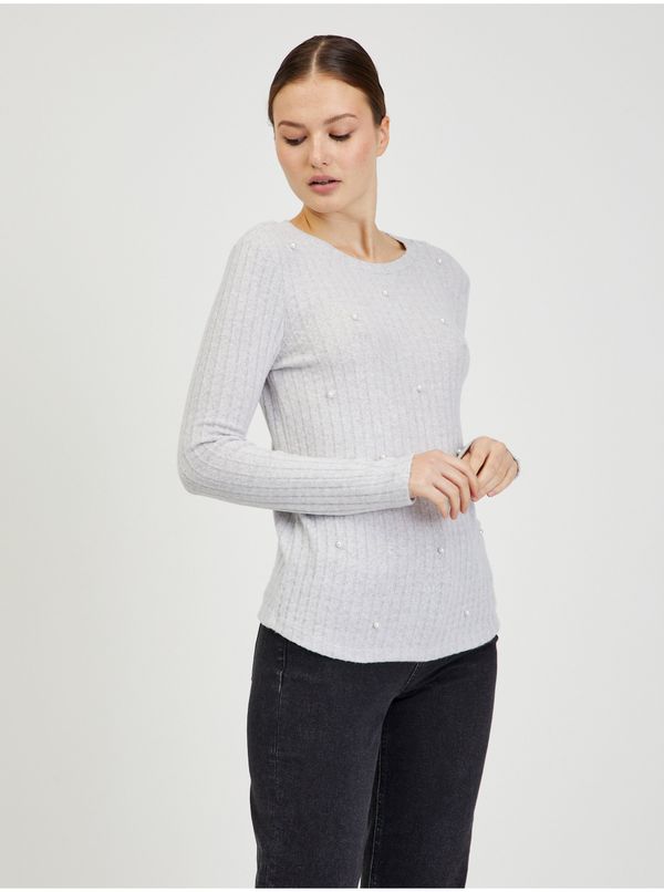 Orsay Light gray women's ribbed sweater ORSAY - Ladies