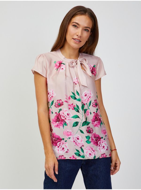 Orsay Light Pink Floral Blouse ORSAY - Women