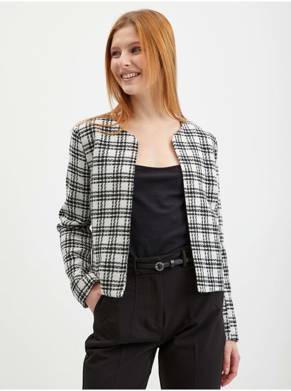 Orsay Orsay Black & White Checkered Jacket - Ladies