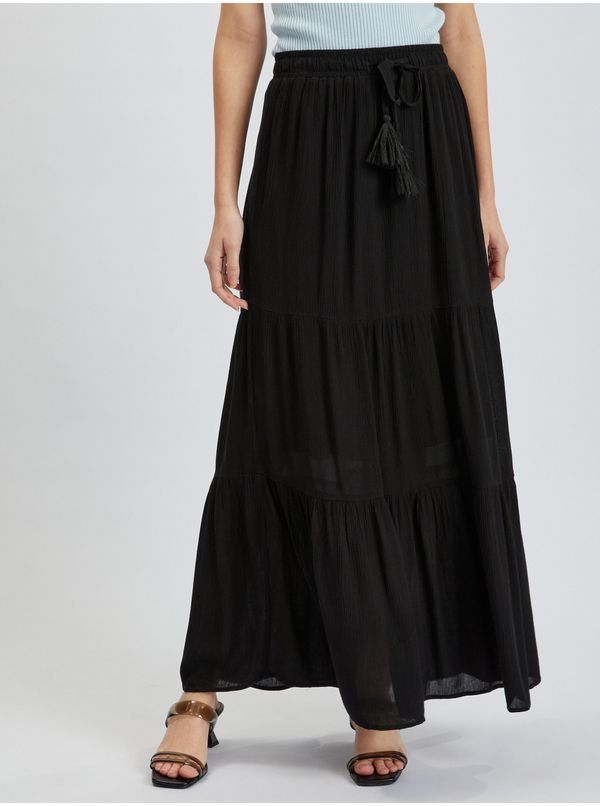 Orsay Orsay Black Ladies Maxi Skirt - Ladies