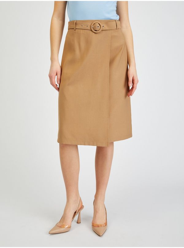Orsay Orsay Brown Ladies Skirt - Ladies