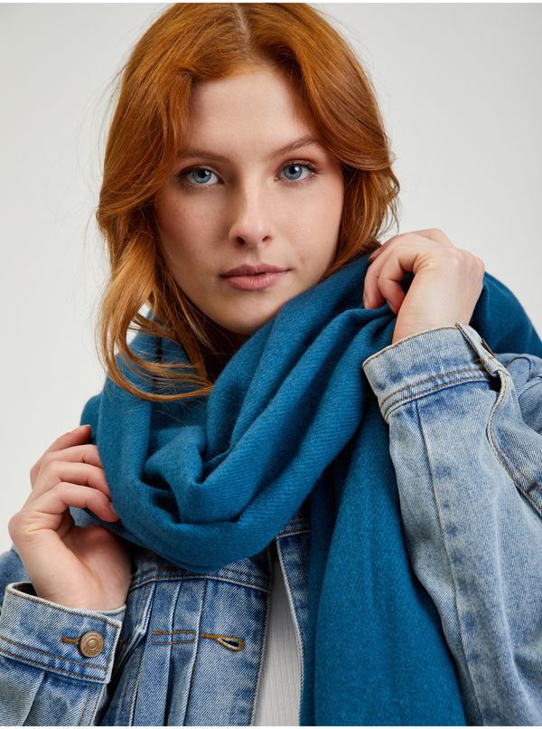 Orsay Orsay Dark blue scarf with wool - Ladies