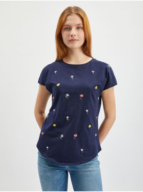Orsay Orsay Dark blue Women Floral T-Shirt - Women