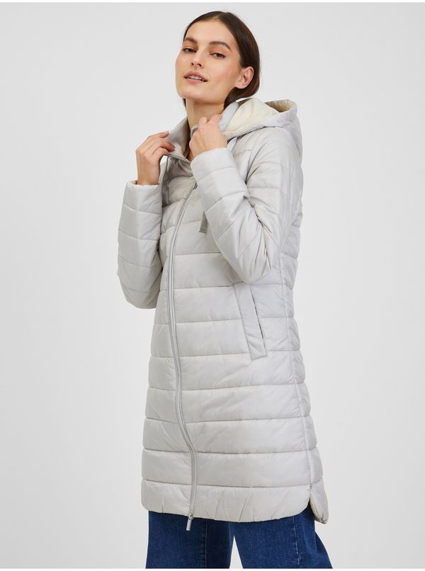 Orsay Orsay Light Blue Ladies Winter Quilted Coat - Women