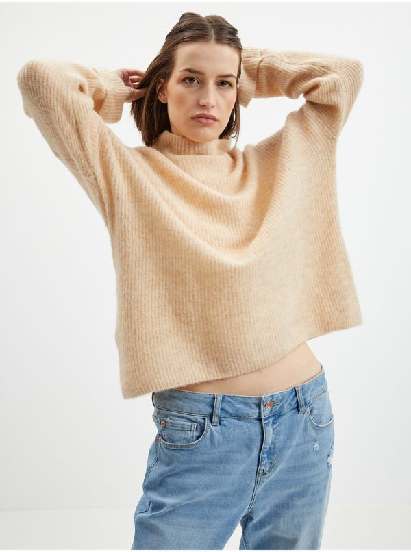 Orsay Orsay Light Brown Women Wool Oversize Sweater - Women