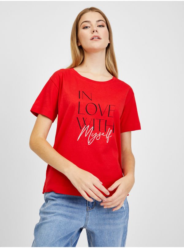Orsay Orsay Red Womens T-Shirt - Women