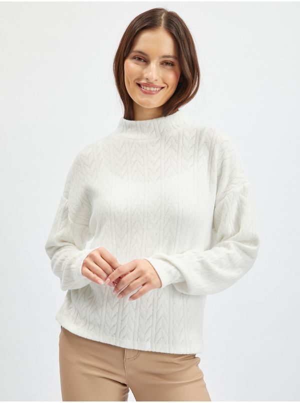 Orsay Orsay White Ladies Patterned Sweater - Women