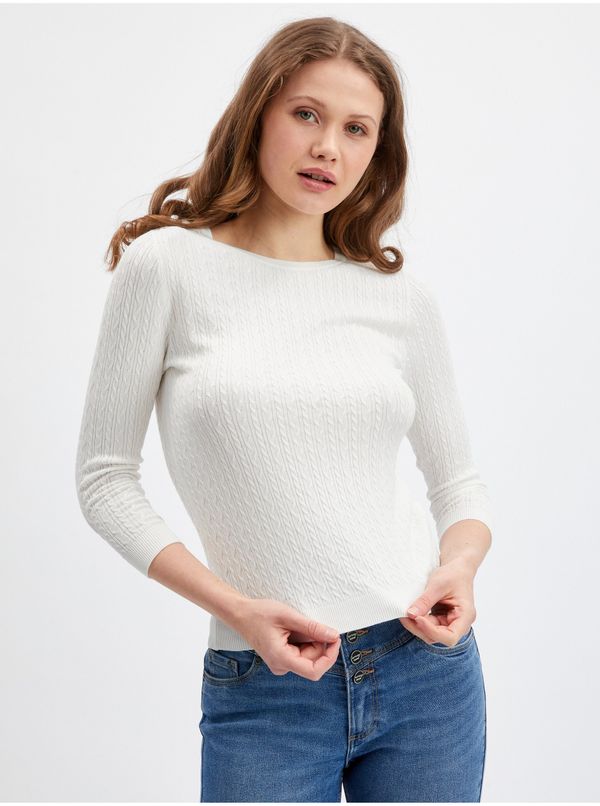 Orsay Orsay White Ladies Sweater - Women
