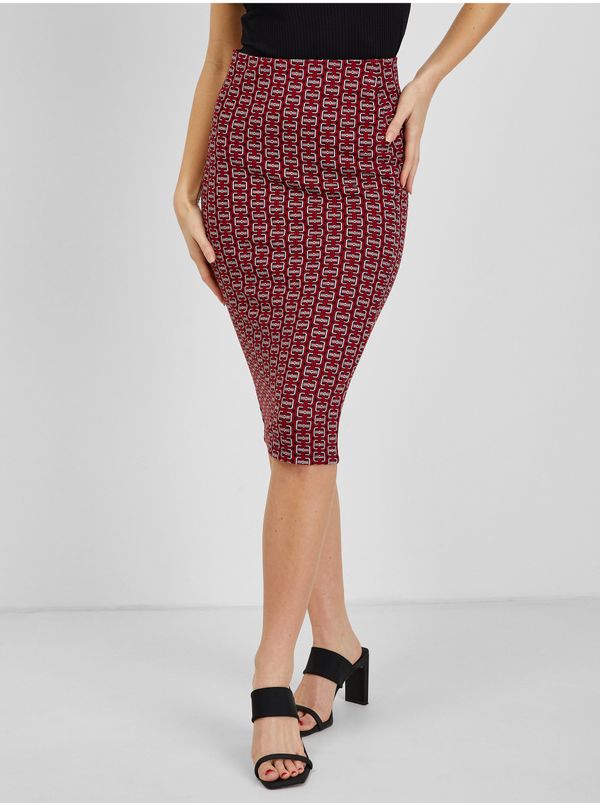 Orsay Red Women's Patterned Pencil Skirt ORSAY - Ladies