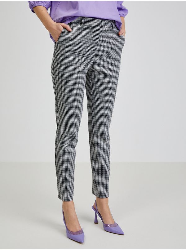 Orsay White-black women's patterned trousers ORSAY - Ladies