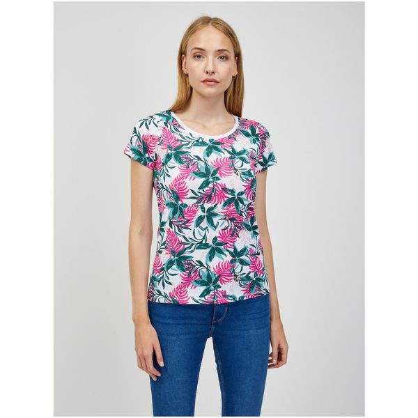 Orsay White Floral T-Shirt ORSAY - Women