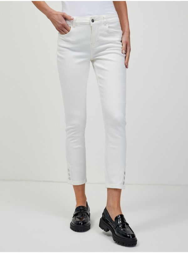 Orsay White Shortened Skinny Fit Jeans ORSAY - Women