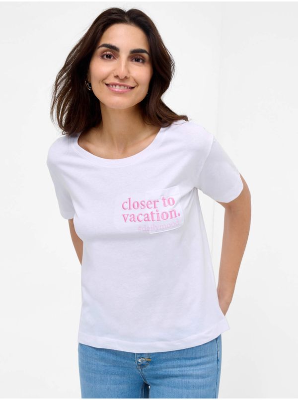 Orsay White T-shirt ORSAY - Women
