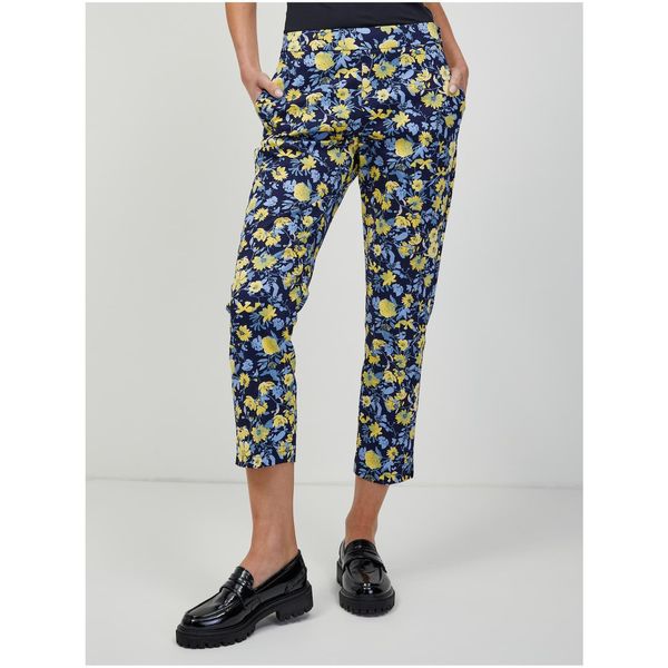 Orsay Yellow-blue floral shortened trousers ORSAY - Women
