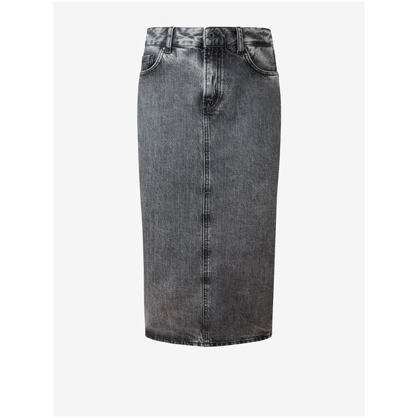 Pepe Jeans Grey Women's Sheath Denim Skirt Pepe Jeans Piper - Women