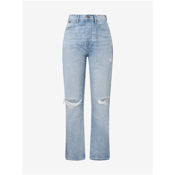 Pepe Jeans Light Blue Women's Straight Fit Jeans Jeans Celyn - Women