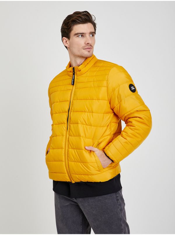 Pepe Jeans Yellow Mens Quilted Winter Jack Pepe Jeans Jack - Men