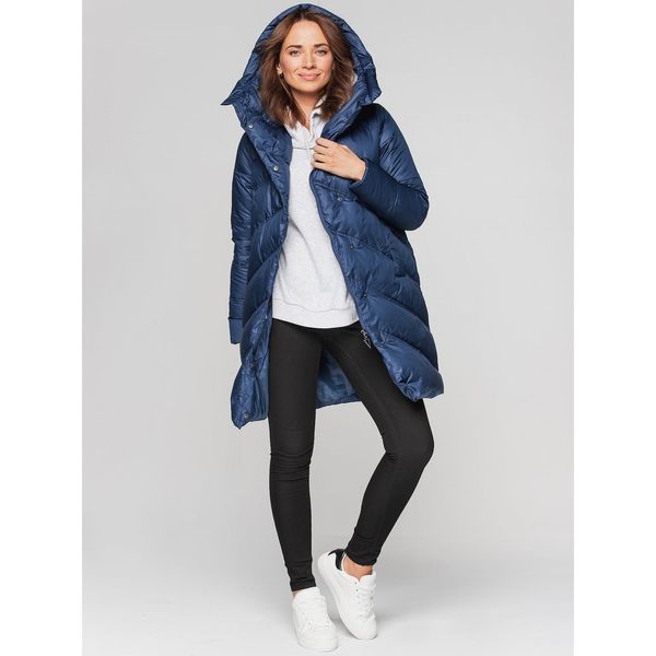 PERSO PERSO Woman's Coat BLH211007F Navy Blue