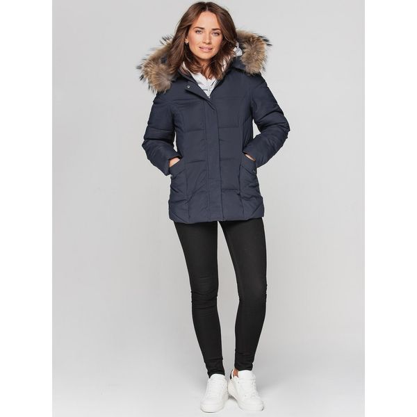 PERSO PERSO Woman's Jacket BLH211045F Navy Blue