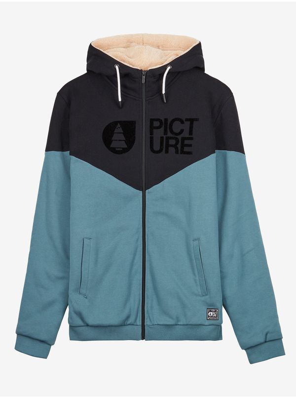 Picture Black and Blue Mens Hoodie Picture - Men
