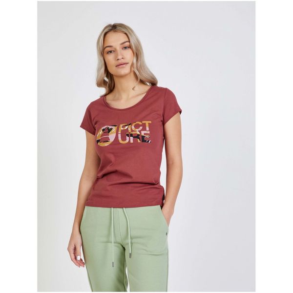 Picture Burgundy Women's T-Shirt Picture - Women