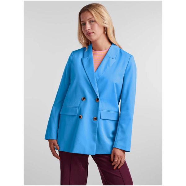 Pieces Blue Ladies Oversize Jacket Pieces Thelma - Women