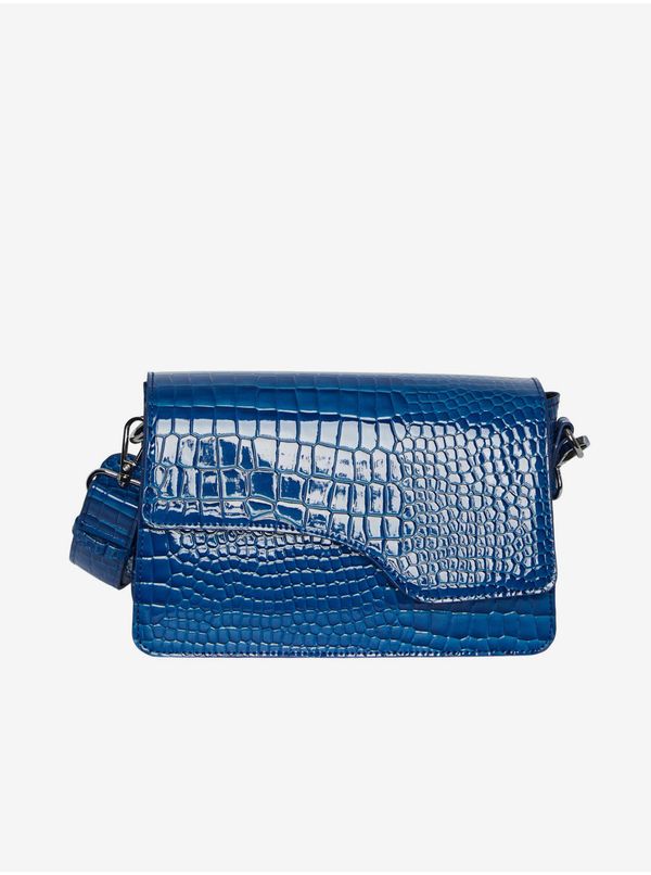 Pieces Dark blue women's crossbody handbag with crocodile pattern Pieces Bunna - Women