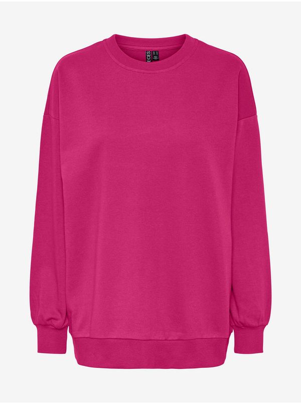 Pieces Dark pink Womens Oversize Sweatshirt Pieces Chilli - Women