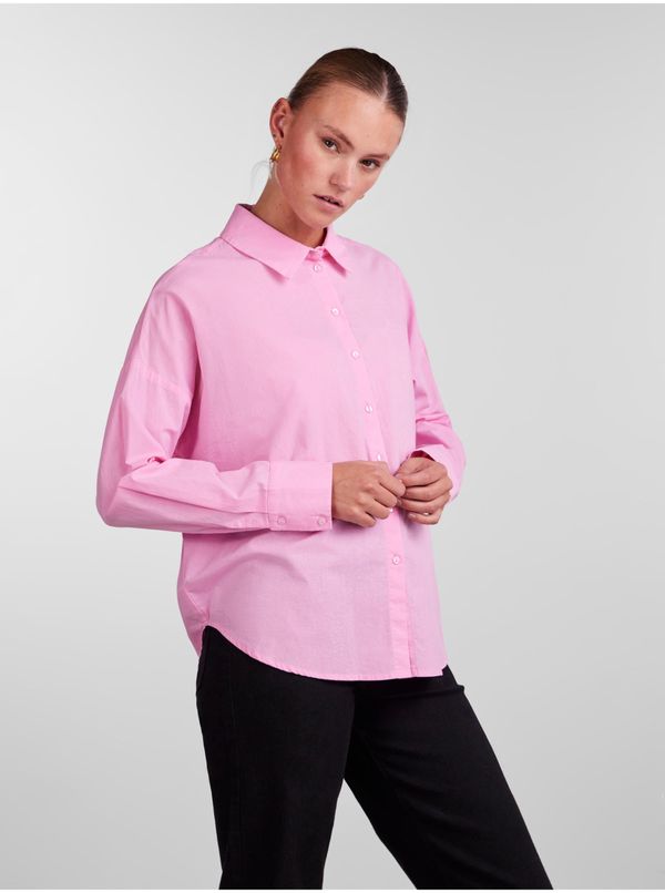 Pieces Pink Ladies Shirt Pieces Tanne - Women