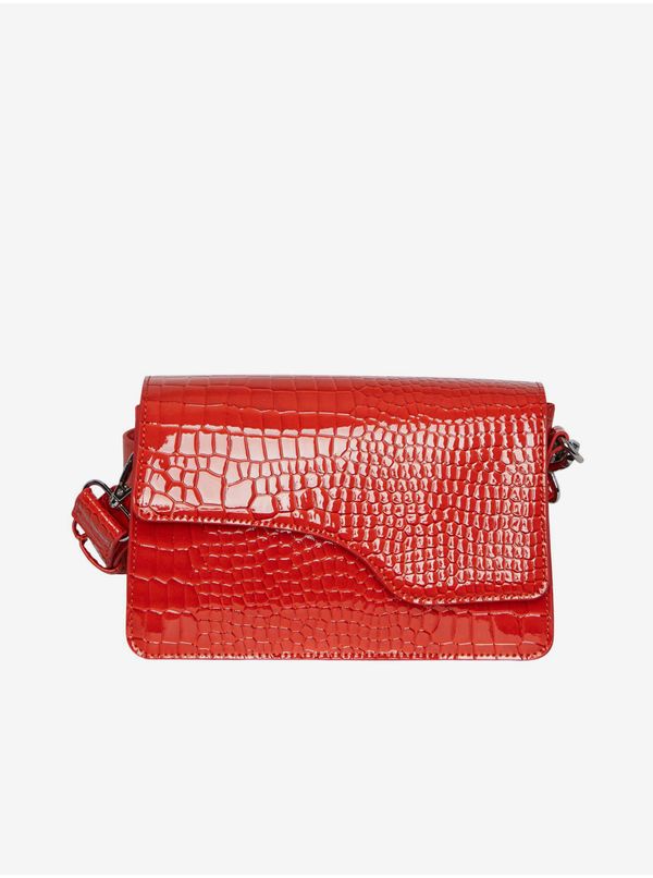 Pieces Red Women's Crossbody Handbag with Crocodile Pattern Pieces Bunna - Women