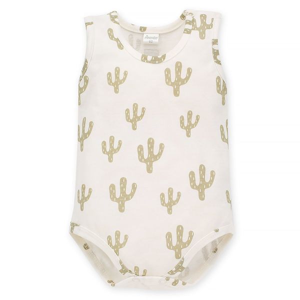 Pinokio Pinokio Kids's Free Soul Sleeveless Bodysuit Ecru/Print