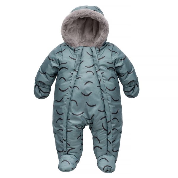 Pinokio Pinokio Kids's Winter Warm Overall Green/Stripes