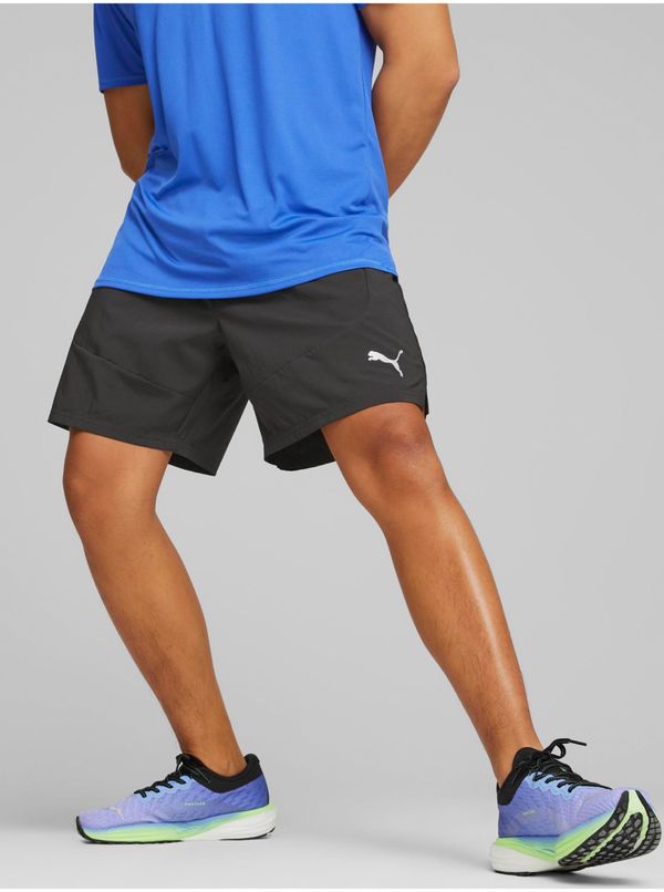 Puma Black Mens Sport Shorts Puma Run Favorite Velocity - Men