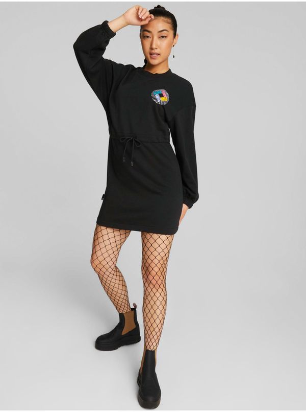 Puma Black Sweatshirt Dress Puma - Women