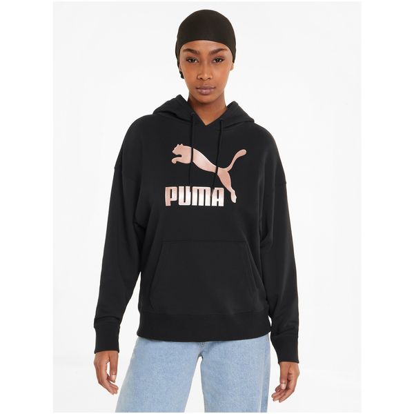 Puma Black Women's Patterned Hoodie Puma - Women