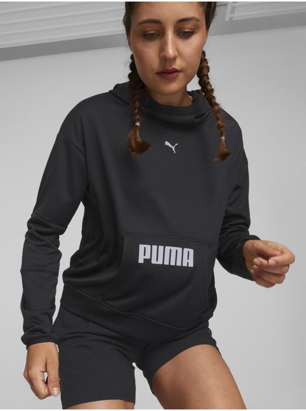 Puma Black Womens Sweatshirt Puma TRAIN ALL DAY HOODIE - Women