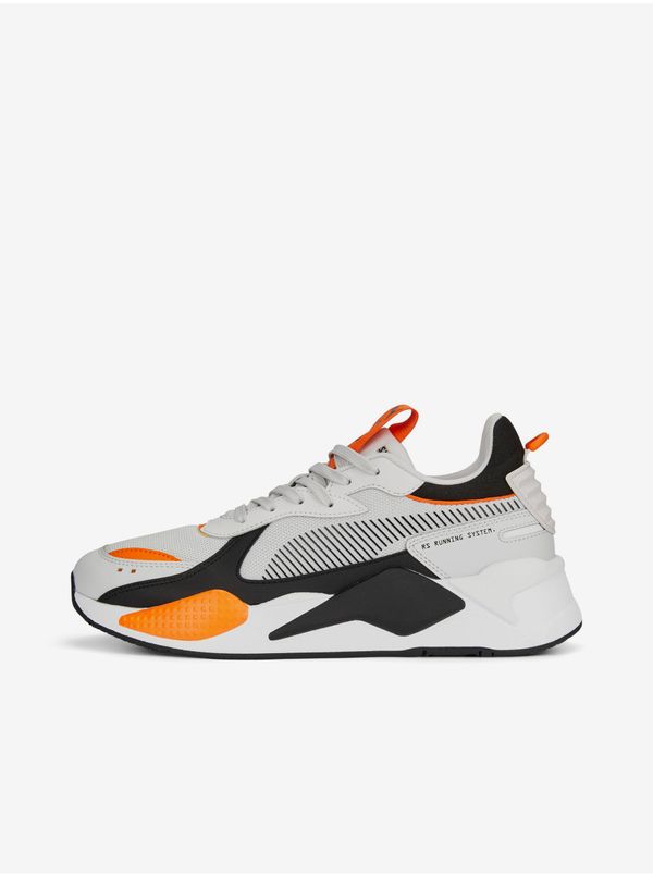 Puma Orange and White Mens Sneakers Puma RS-X Geek - Men