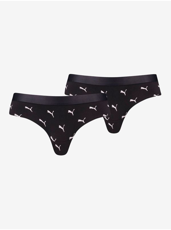 Puma Set of Two Black Women's Patterned Panties Puma - Women